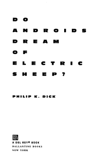 Do Androids Dream of Electric Sheep?