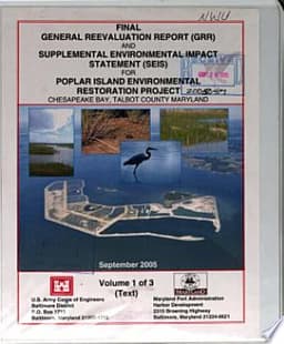 Poplar Island Restoration Project, Beneficial Use of Dredged Material, Chesapeake Bay, Talbot County